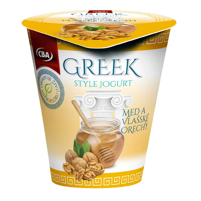 Jogurt Greek Style med a vlašské orechy CBA 150g