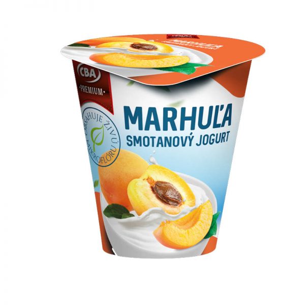 Jogurt Premium smotanový marhuľový CBA 145g