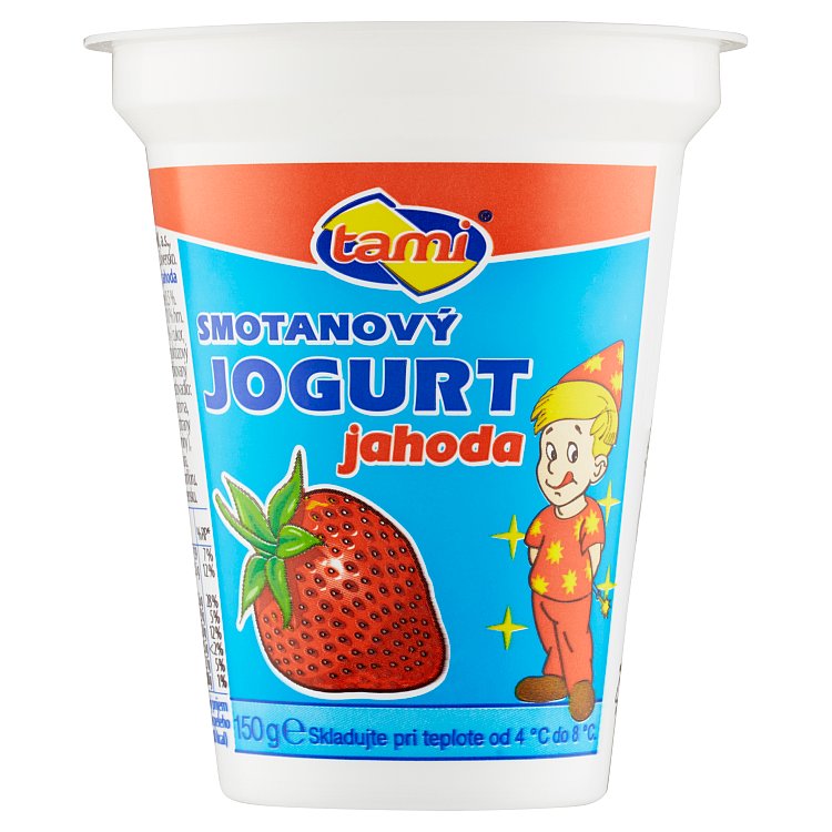 Jogurt smotanový jahodový Agro Tami 150g