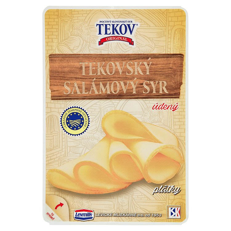 Tekovský salámový syr údený porciovaný 100g
