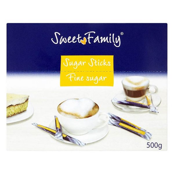 Krupicový cukor v tyčinkách Sweet Family 100x5g