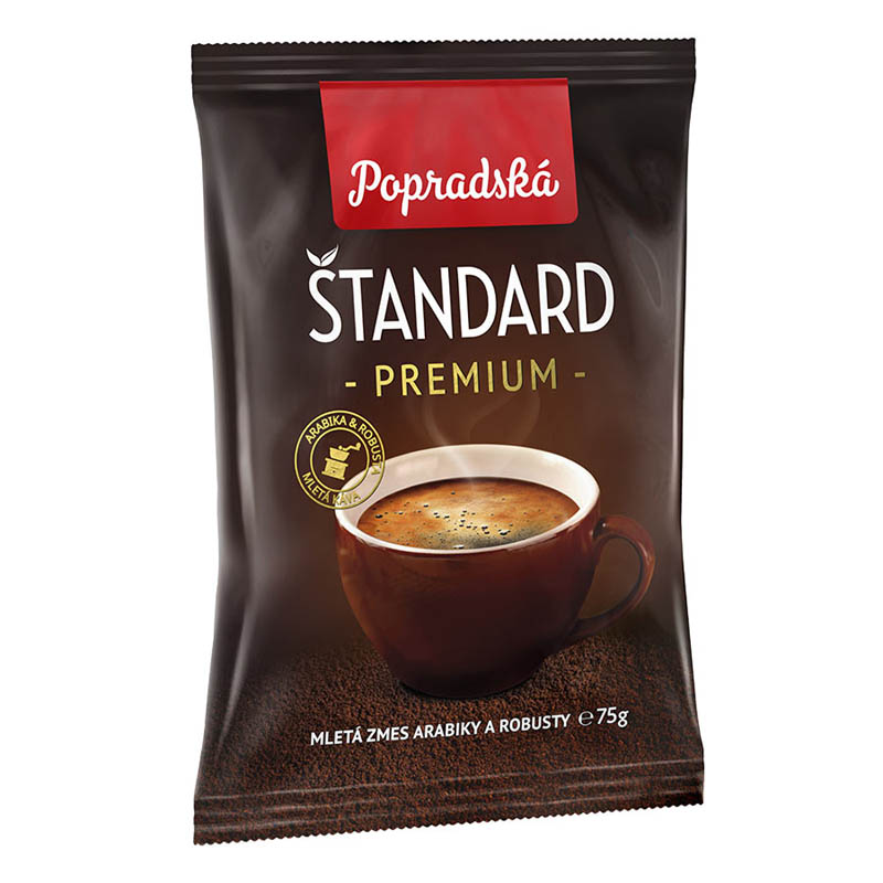 Popradská mletá káva Štandard Premium 75g