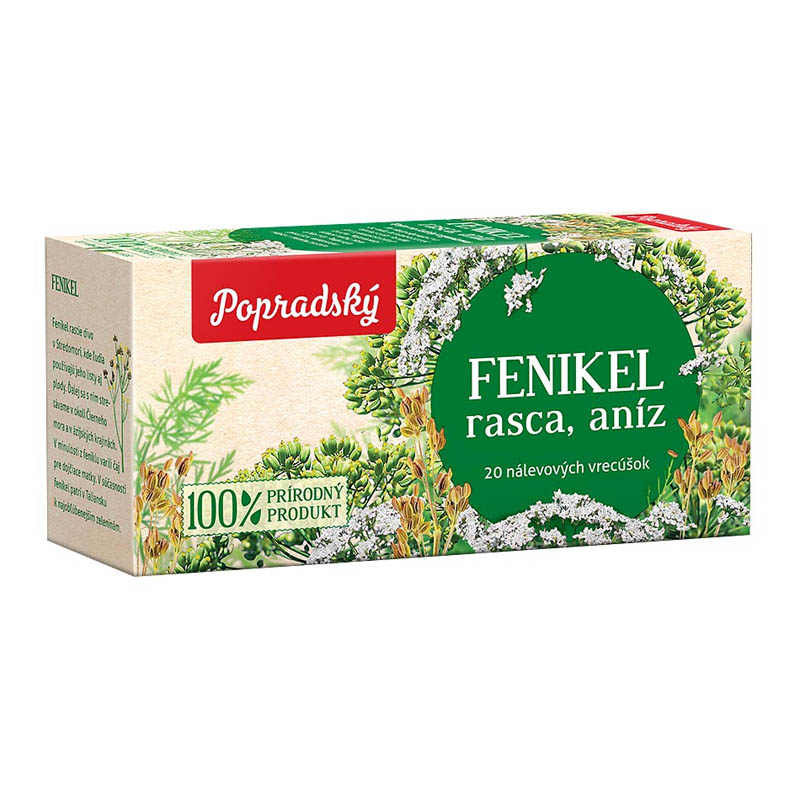Popradský bylinný čaj Fenikel, Rasca, Aníz 30g
