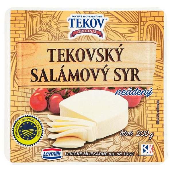 Tekovský salámový syr neúdený blok 200g