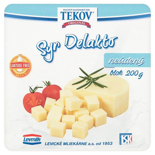 Tekovský syr Delakto neúdený blok 200g