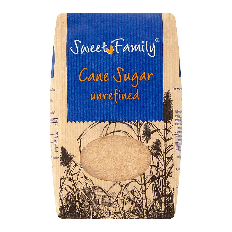 Trstinový cukor nerafinovaný Sweet Family 1kg