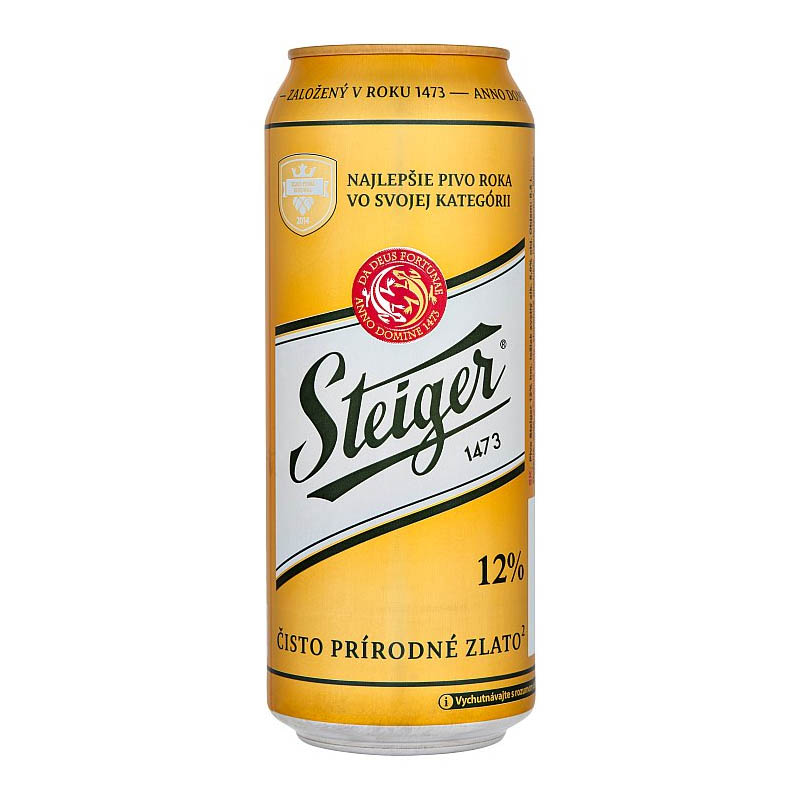 Steiger pivo 12% ležiak svetlý 500ml