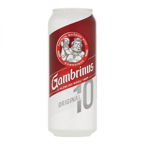 Gambrinus Originál 10% svetlé výčapné pivo 500ml donášková služba Zlaté Moravce