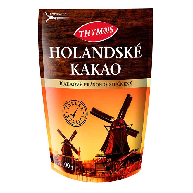 Kakao holandské odtučnené Thymos 100g